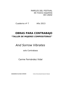 And Sorrow Vibrates - Centro de Documentación Musical de