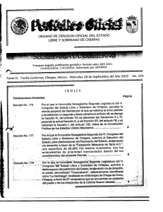 órgano de difusion oficial del estado libre y soberano de chl`\pas