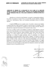 corrección de errores de ia resolución de 28 de junio, de la