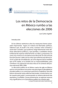 Los retos de la Democracia en México rumbo a las elecciones de 006