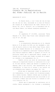 Consejo de la Magistratura del Poder Judicial de la Nación