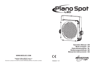 PLANO SPOT - user manual - V1,0