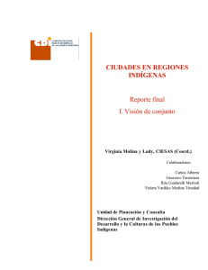 ciudades en regiones ind&iacute;genas - Comisi&oacute;n Nacional para el