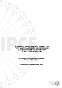 normas de conservación preventiva para la implantación de