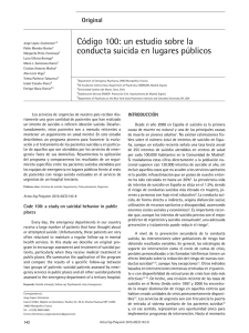 Código 100: un estudio sobre la conducta suicida en lugares públicos