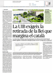 diari de balears - Institut d`Estudis Catalans