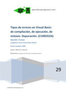 Tipos de errores en Visual Basic