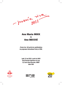 Ana María MOIX Ana BECCIÚ - CERCC