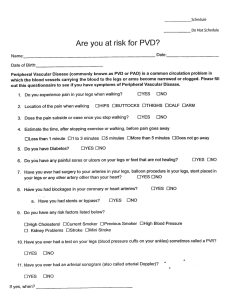 Page 1 Schedule Do Not Schedule Are you at risk for PVD`? Name