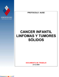 cancer infantil linfomas y tumores sólidos