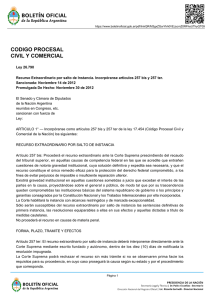 codigo procesal civil y comercial - Boletín Oficial de la República