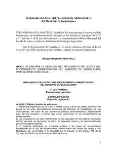 Reglamento del Acto y del Procedimiento Administrativo del