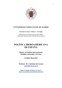 política iberoamericana de españa