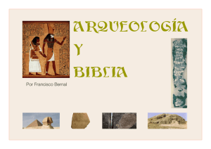 arqueología y biblia