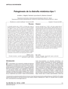 Patogénesis de la distrofia miotónica tipo 1