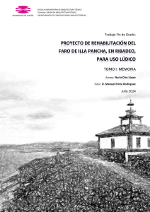 Proyecto de rehabilitacion del Faro de Illa Pancha, en Ribadeo para