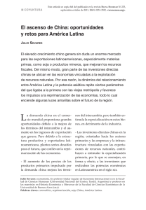 El ascenso de China: oportunidades y retos para América Latina