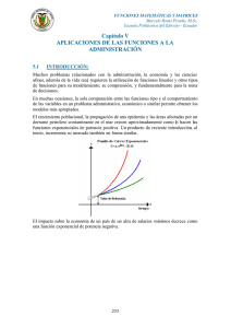 Funciones en Administración: Modelos Matemáticos y Aplicaciones