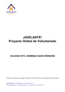 ¡ADELANTE! Proyecto Global de Voluntariado