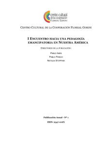 Imen - iii encuentro hacia una pedagogía emancipatoria en nuestra