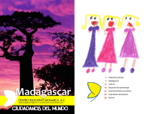 Pequeños artistas Madagascar Cultura Situación de aprendizaje