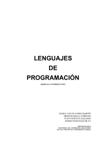 LENGUAJES DE PROGRAMACIÓN - Escuela Politécnica Superior