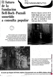El futuro de la Fundación Bell-lloch Pozzali sometido a consulta
