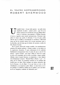El teatro norteamericano: Robert Sherwood