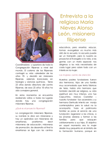Entrevista a la religiosa María Nieves Alonso