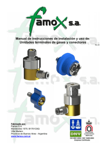 Unidades terminales de gases y conectores