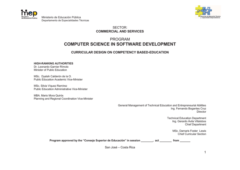 COMPUTER SCIENCE IN SOFTWARE DEVELOPMENT