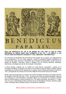 Bula de Benedicto XIV, 27 de marzo de 1744