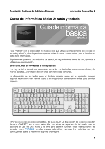 Curso de informática básica 2: ratón y teclado