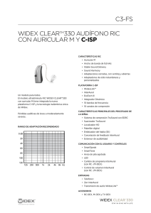 Widex clearTM330 audífono ric con auricular M y C-ISP c3-fS