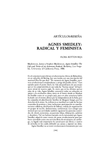 AGNES SMEDLEY: RADICAL Y FEMINISTA