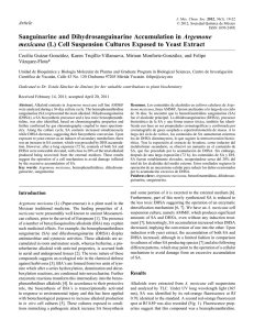(L) Cell Suspension Cultures Exposed to Yeast Extract