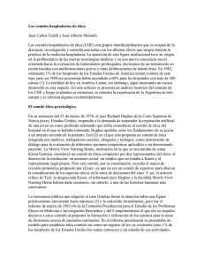 Los comités hospitalarios de ética Juan Carlos Tealdi y José Alberto