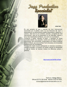 Julia Vari Es una cantante de jazz y pianista de nivel Internacional