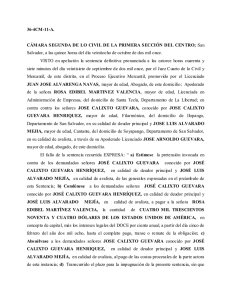36-4CM-11-A. CÁMARA SEGUNDA DE LO CIVIL DE LA PRIMERA