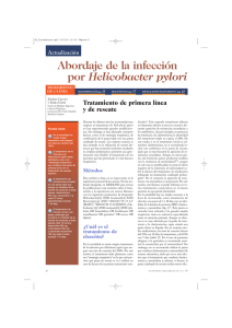 Abordaje de la infección por Helicobacter pylori