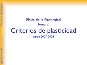 Criterios de plasticidad - Departamento de Ciencia de Materiales