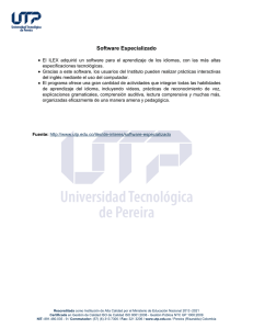 Software Especializado - Universidad Tecnológica de Pereira