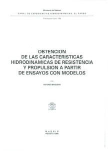 Obtención de las características hidrodinámicas de resistencia y