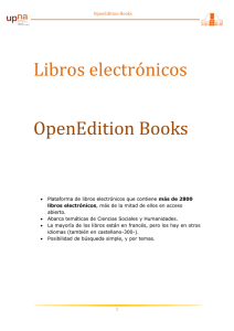 Libros electrónicos OpenEdition Books
