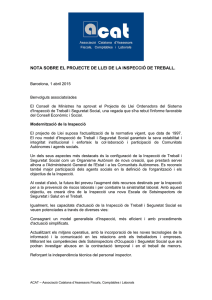 Veure nota. - Associació Catalana d`Assessors Fiscals, Comptables