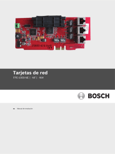 Tarjetas de red - Bosch Security Systems