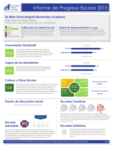 Informe de Progreso Escolar 2015