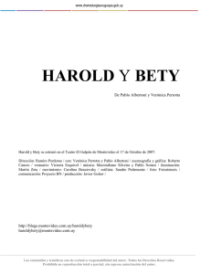 harold y bety - Dramaturgia Uruguaya