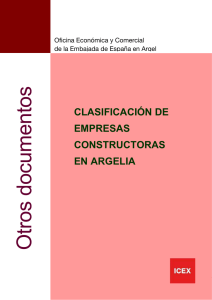 clasificación de empresas constructoras en argelia