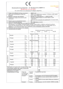 Page 1 Ce Declaración de prestación —nº: Nordpan-01.3